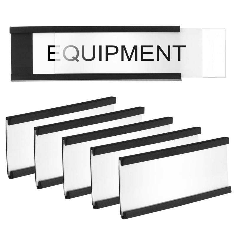 GlossyEnd Pack of 50 - C Channel Magnetic Label Holders with Paper Inserts and Clear Plastic Protectors  Metal Surface Sign and Ticket Holder  Length of Label Area  3"" X Height of Label Area  7/8"" - Image 3